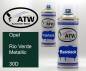 Preview: Opel, Rio Verde Metallic, 30D: 400ml Sprühdose + 400ml Klarlack - Set, von ATW Autoteile West.